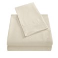 thumbnail image 3 of Topcobe Solid Color Bed Sheet Set for Adults Teens, Queen Size Beige Yellow, 3 of 3