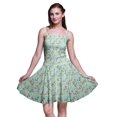 thumbnail image 1 of Bimba Robe de Cocktail Florale pour Femme, Smockée, au-Dessus du Genou, Fluide, d'Été, Robe Soleil - XX-Grand, 1 of 5
