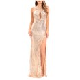 thumbnail image 1 of RKSTN Robes d'Invitée de Mariage pour Femmes Mode Ajourée Sans Manches Robe à Manches Courtes Scintillante Pailletée Fête Boîte de Nuit Fente Haute Robe de Cocktail, 1 of 9
