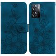 thumbnail image 2 of Compatible with OnePlus Nord N300 Embossed Lily Wallet Case with Card Holder PU Leather Flip Cover, 2 of 5