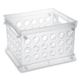 thumbnail image 1 of Sterilite Convenient Mini Square Small Storage Organizing Crate, Clear (36 Pack), 1 of 12