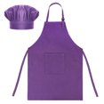 thumbnail image 1 of TOPTIE Cotton Canvas Kids Cooking Aprons and Chef Hat Set, 1 of 7