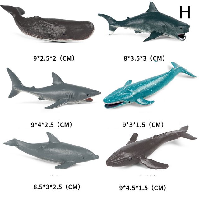 CAROOTU Lifelike Shark Shaped Toy Realistic Motion Simulation Animal Model or Whale Toy or Shark Shaped Toy