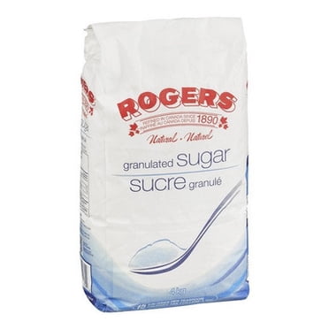 Rogers Fine Granulated White Sugar, 4kg Bag – Pure Cane Sugar for Baking, Cooking & Beverages