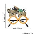 thumbnail image 1 of Tignapoo 2025 New Year Party Glasses - Black & Gold Star Design Champagne Bottle Frame for Festive Celebrations & Photo Props, 1 of 7