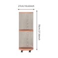 thumbnail image 3 of Riforla Tube de Rangement pour Toutous Organisateur de Toutous Transparent Rangement de Poupées Chambre Tube pour Toutous Tour de Rangement Rotation Vertical Tube de Rangement pour Jouets avec Roues Rangement Textile pour la Maison A, 3 of 4