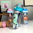 thumbnail image 2 of Drinking Glass Personalised Kids Water Bottle With And Lid Back To School Supplies Custom Name Water Bottle For Kids Boys Girls Teen Gifts 500Ml Birthday Leak Proof Water Bottle,Green Kitchen Glass&Bo, 2 of 4