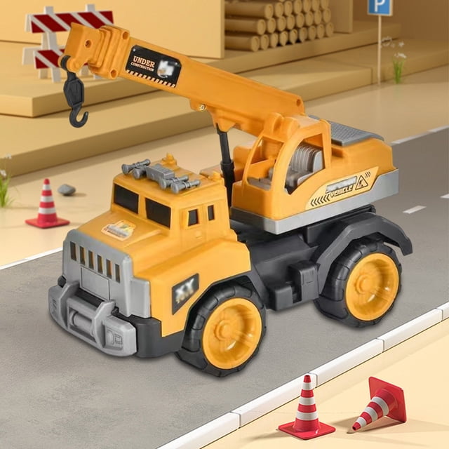 YYHQDS Large Inertia Engineering Vehicle, Kids' Construction Toy, Boys’ Simulation Engineering Vehicle Model, Beach Puzzle Toy for Engineering Fun and Educational Play