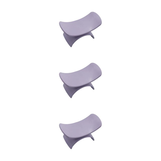 maskred Nail Arm Rest Pillow U Shape Slip Non Portable for Acrylic Nails Manicure Purple 5.24 Inchx2.56 Inch 3Set