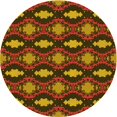 thumbnail image 1 of Ahgly Company Tapis Rond Lavable en Machine Intérieur Transitionnel Rouge Bordeaux, 3 Pieds Rond, 1 of 7