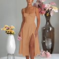 thumbnail image 2 of 2025 Robe Portefeuille d'Été Confortable et Ample pour Femmes, Été, Couleur Unie, Manches Courtes, Grande Taille, Robe Nuisette, Robe Longue, 2 of 5
