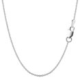 thumbnail image 1 of Collier Chaîne Torsadée en Argent Sterling Plaqué Rhodium, 1,4 mm, 18 Pouces, 1 of 1