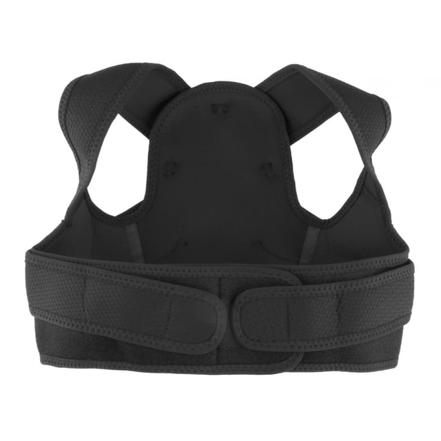 lionlar Posture Corrector Adjustable Breathable Lightweight Back Brace for Neck Back Black XL 2XL