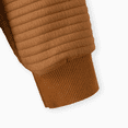 thumbnail image 4 of PatPat Toddler Boy/Girl Sweatshirts Solid Color Textured Hoodies Sweatshirt, Brown,3T,Clearance, 4 of 5