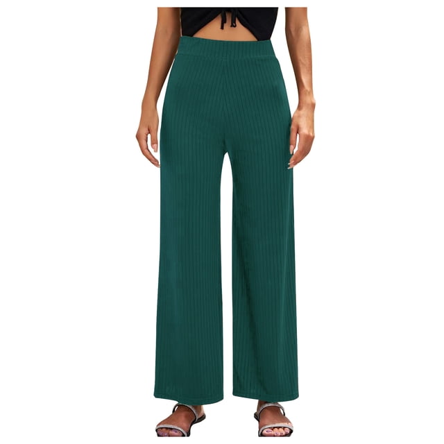 Birdeem Pantalon Grand Décontracté Mode Printemps et Été pour Femmes Couleur Unie Respirant Extensible Extérieur
