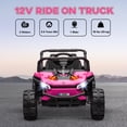 thumbnail image 4 of Qaba 12V Kids Ride On Car w/ Remote Control, Spring Suspension Pink, 4 of 10