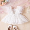 thumbnail image 3 of Robe en Dentelle Florale Sans Manches pour Bébé Fille, Princesse, Robe d'Été en Tulle pour Nourrisson, 3 of 7