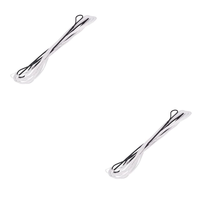 Baohd Bow Accessories Bowstring Assist Abrasion Resistant Outdoor Fast Flight Archery Stringer Lightweight Winding Rope Black white 70inch 2Set