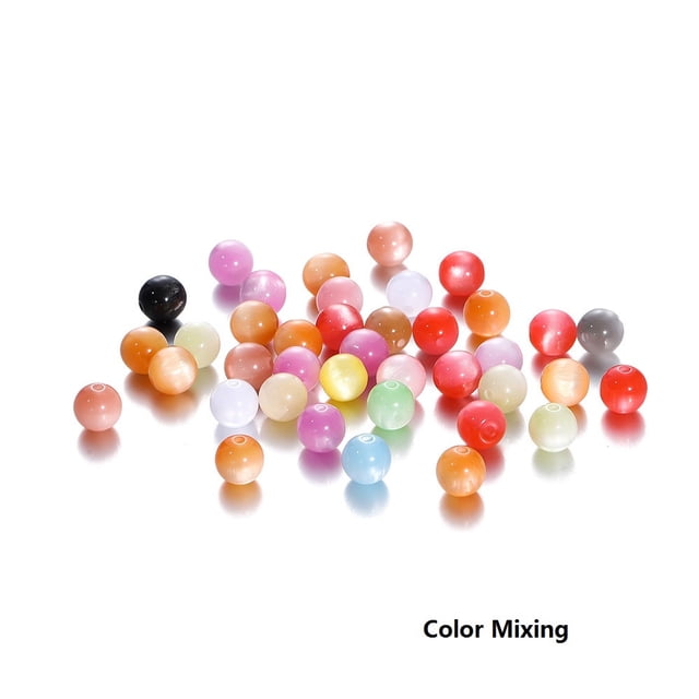 Yhmxh Party Favors Birthday Decorations 20Pcs Resin Beads 8mm Resin Beads For Keychain Making 8mm Resin Beads For Bracelet Making Multicolor Resin Beads
