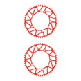 thumbnail image 3 of Youkk Alloy Crank set - Durable Precise Fit Smooth Operation - Guaranteed Compatibility Bicycles Crank 52T red 2Set, 3 of 6