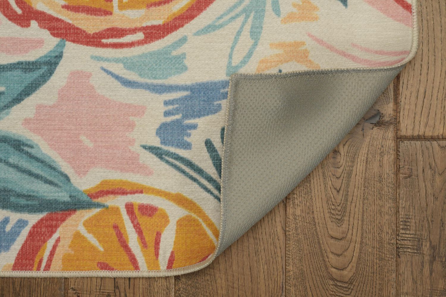 Tapis d'extérieur lavable Pensacola ivoire & orange 5 pi x7 pi
