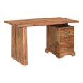 thumbnail image 1 of Pemberly Row 3-drawer Live Edge Solid Wood Writing Desk in Brown, 1 of 11