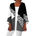 thumbnail image 2 of MesaSe Cardigan pour Femmes Mode Décontractée Rétro Imprimé Léger Longueur Moyenne Veste Cardigan Noir L, 2 of 6