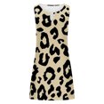 thumbnail image 4 of SMihono Robes d'Été Bohémiennes pour Femmes Grande Taille Mode Imprimée Confortable Sans Manches Décontractée, 4 of 4