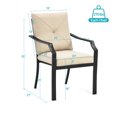 thumbnail image 2 of Patiojoy 2 PCS Patio Dinning Chairs Cushioned Chairs w/Steel Frame for Garden Backyard & Poolside, 2 of 5
