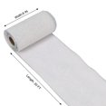 thumbnail image 2 of Holiday Time 6 inch x 20 feet  Linen Ribbon, White with Silver Glitter, 2 of 4