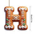thumbnail image 2 of 26 Alphabet Ornaments For Christmas Tree Candy Cane Initial Letter M Pendant With Berries Pattern Mini Hanging Decorations For Party DIY Holiday Kitchen Towels Acrylic Snowflake Beads Easter, 2 of 3