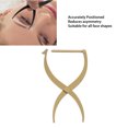 thumbnail image 4 of Pochoir à Sourcils, Règle de Maquillage en Acier Inoxydable, Outil de Mesure pour Microblading, Positionnement Permanent à 3 Points, Outil de Mesure Symétrique pour Sourcils, 4 of 7