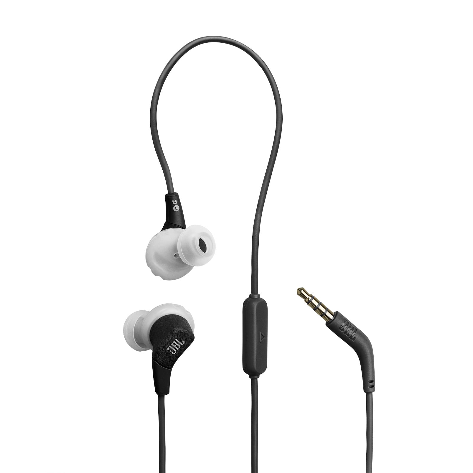 JBL Endurance Run 3 Wired Sport Headphones Black / Gray