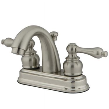 Kingston Brass KB5618AL Two Handle 4 in. Centerset Lavatory Faucet with Retail Pop-up