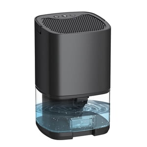 Déshumidificateur, déshumidifiant portable, éteint automatiquement avec des amortisseurs colorés d'humidité de nuit, Mini Déshumidificateur, pour Chambre à coucher Maison Blanchisserie Noir