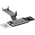 thumbnail image 1 of Keyboard Tray Under Desk, Adjustable Keyboard Tray with Mouse Platform, 18.3" W x 9.4" D (Only Tray) Black, Heavy-Duty, 1 of 5