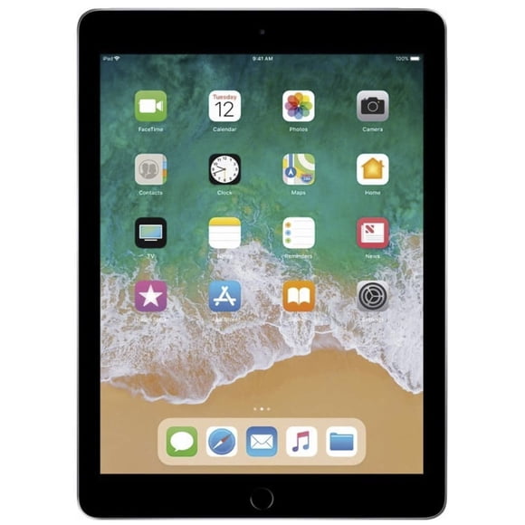 APPLE IPAD 6e Gén. 9,7 Po 32 Go Wi‐Fi + Cellulaire - Gris Cosmique (Remis à Neuf)