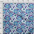 thumbnail image 3 of oneOone Cotton Silk Light Blue Fabric Florals Craft Projects Decor Fabric Printed By The Yard 42 Inch Wide, 3 of 4