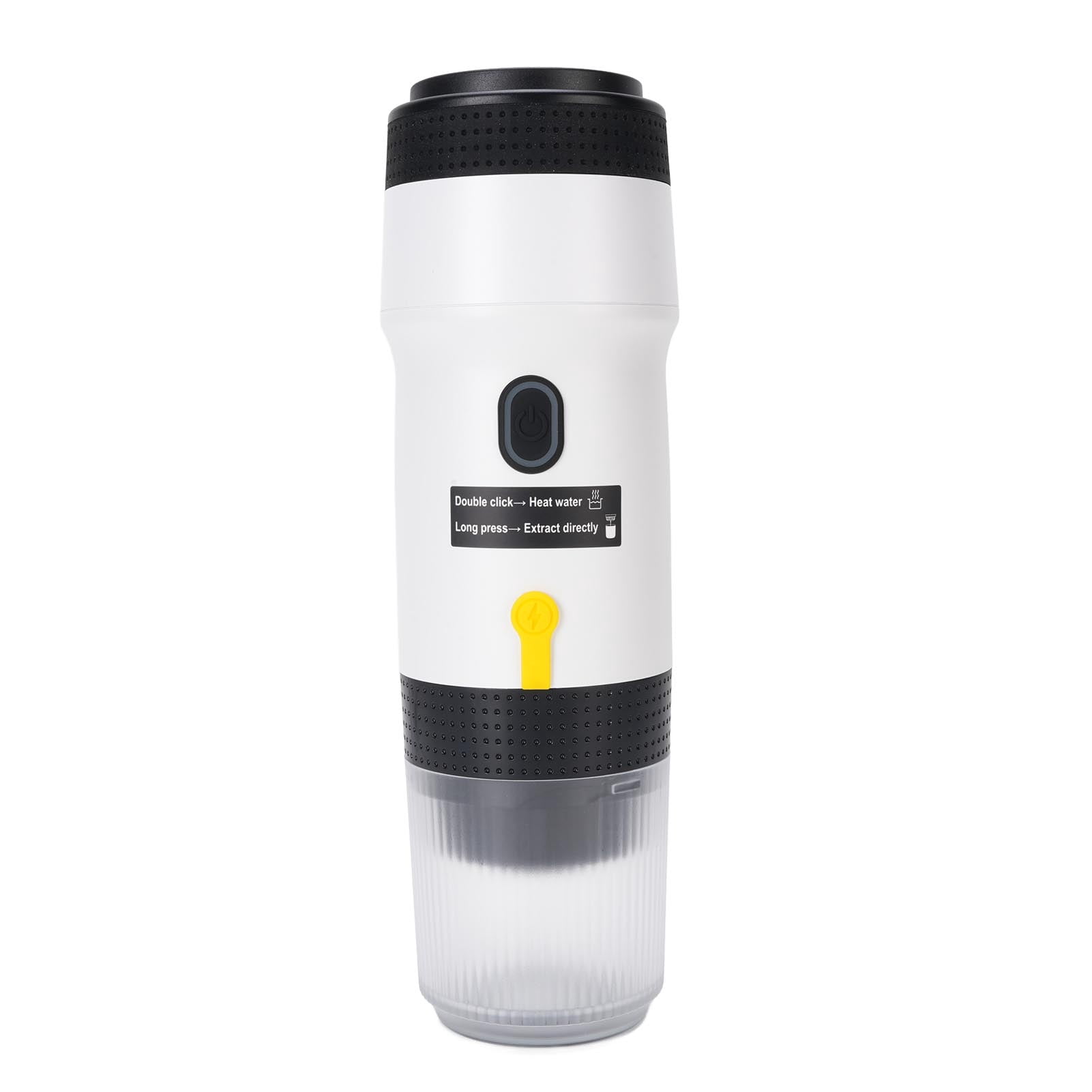 Multifunctional Portable Coffee Machine, 304 Stainless Steel Material Versatile Usage 3 in 1 Travel Coffee Maker for Camping Hiking RV OfficeWhite