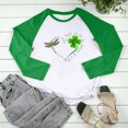 thumbnail image 5 of QIPOPIQ T-Shirts à Manches Longues à Col Rond pour Femmes T-Shirts de la Saint-Patrick Hauts T-Shirt Imprimé Trèfle T-Shirt Vert Porte-Bonheur T-Shirts de la Saint-Patrick Chandails pour Dames T-Shirts Imprimés Offres, 5 of 5
