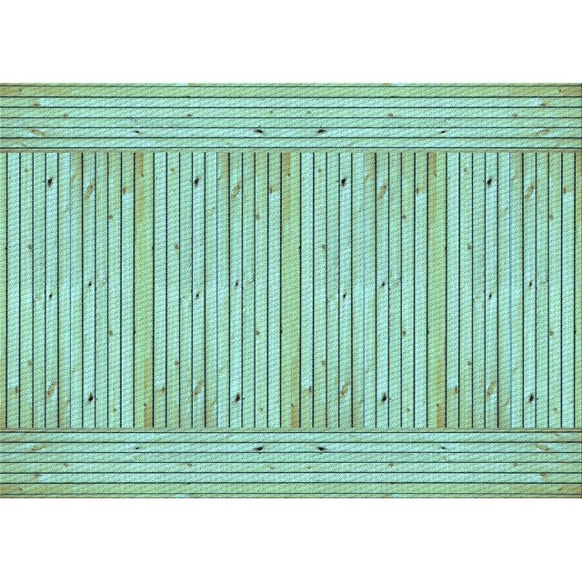 Ahgly Company Machine Washable Indoor Rectangle Transitional Medium Sea Green Area Rugs, 4' x 6'