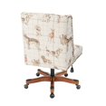thumbnail image 4 of Linon Draper Chaise de Bureau Rembourrée en Bois pour Chien, Beige, 4 of 16