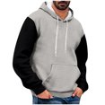 thumbnail image 2 of AherBiu Crewneck Sweatshirts For Men Fleece Lined Casual Solid Color Fall Winter Basic Athletic Gym Workout Pullovers, 2 of 5