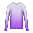 thumbnail image 5 of Meichang T-Shirt à Manches Longues pour Homme en Coton, T-Shirts Graphiques pour Homme Décontractés à Imprimé Dégradé 3D, T-Shirts Fantaisie à Col Rond Confortables à Manches Longues pour Homme, 5 of 5