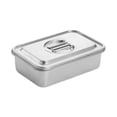 thumbnail image 2 of Rongfmy Cake Pan with Cover Rectangular Stainless Steel Nonstick with Lid DIY Baking Pan 23cmx15.5cm, 2 of 9