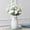 Blanc, variante sur Bouquet Artificiel, Arrangement Floral d'Eustoma, Faux s Floral pour Déco Maison, Centre de Table de Mariage, Remplissage de Vase de Table, Cadeau Romantique pour Anniversaire, Décoration de Fête de la Saint-Valentin