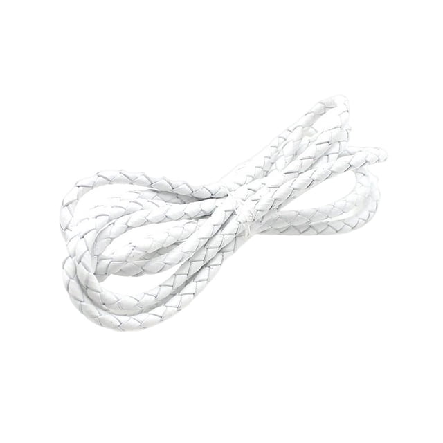 yingyy Leather Braided Cord Bangle Jewelry DIY Making Finding Accessories White