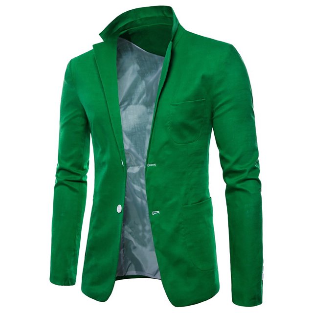 TIMIFIS Blazer Veste pour Homme Décontractée Unie à une Rangée à Deux Boutons Veste de Complet Mode Formelle à Revers Ajustée Blazer de Mariage