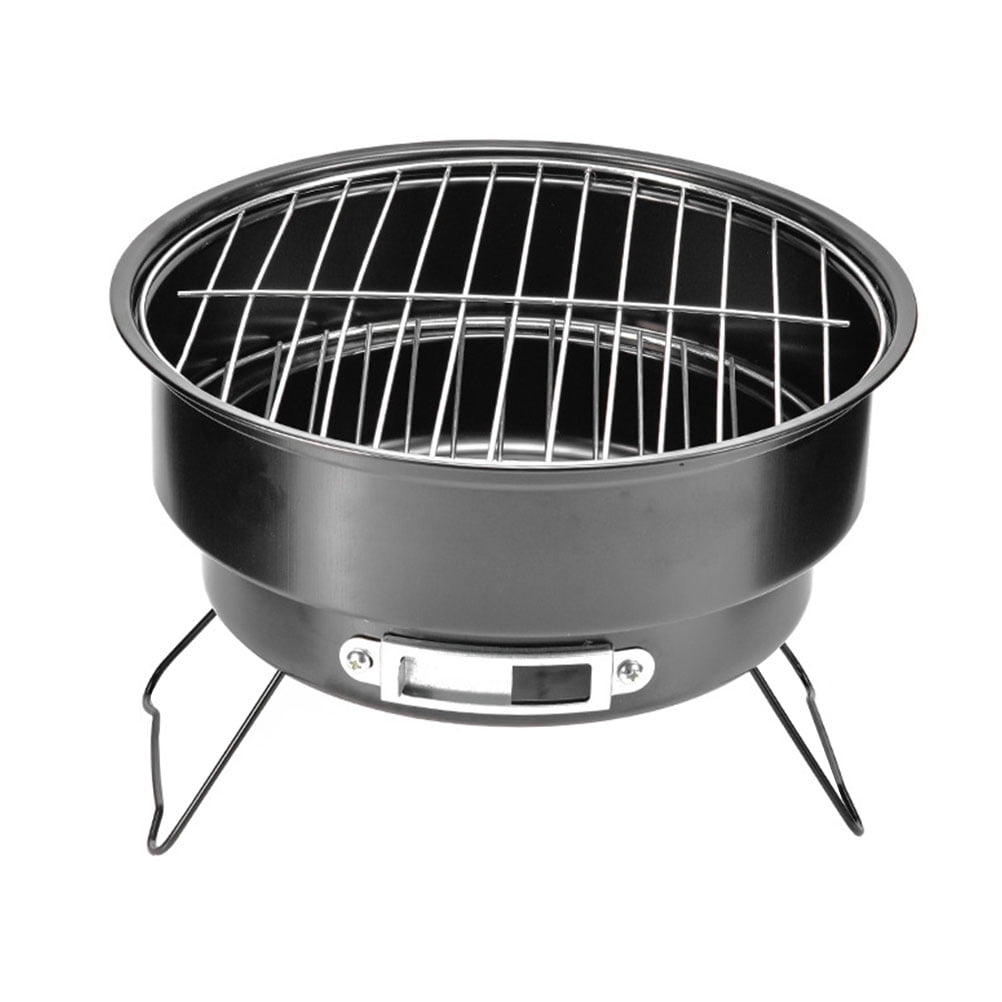 Gril Barbecue en Acier Inoxydable Poêle Barbecue d'Extérieur Portable Gril BBQ de Jardin