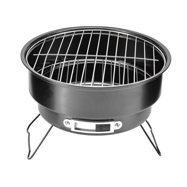 Gril Barbecue en Acier Inoxydable Poêle Barbecue d'Extérieur Portable Gril BBQ de Jardin